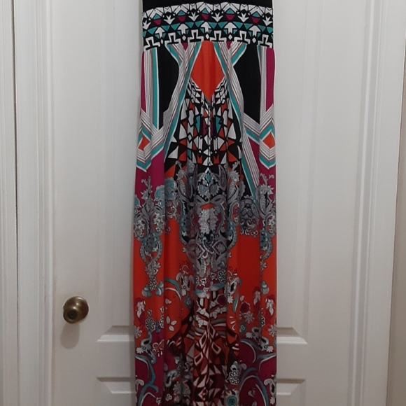 RONI NICOLE MULTI COLOR MAXI DRESS - Picture 4 of 8